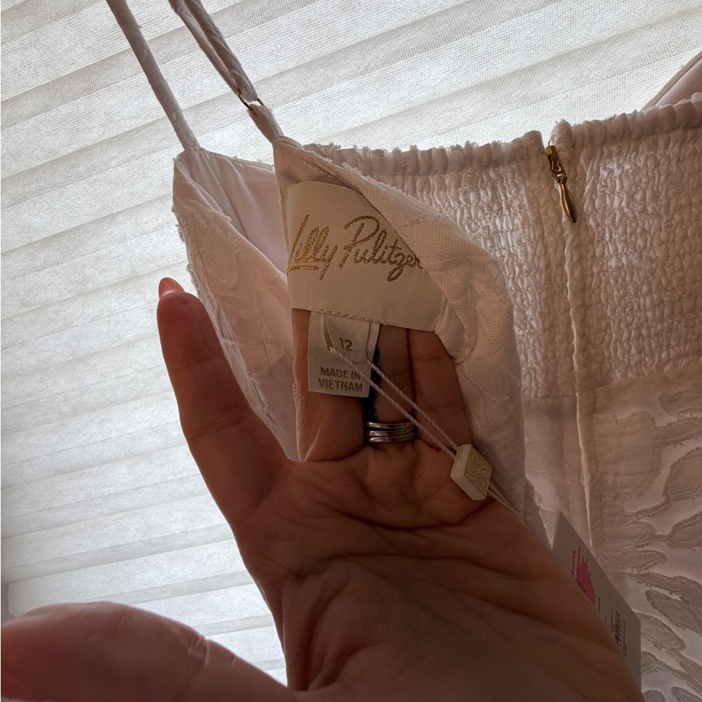 Lilly Pulitzer White Maxi Dress with Bow Bodice - Picture 5 of 5